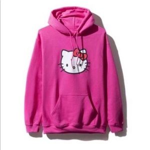 Pink Anti Social Club x Hello Kitty sweatshirt